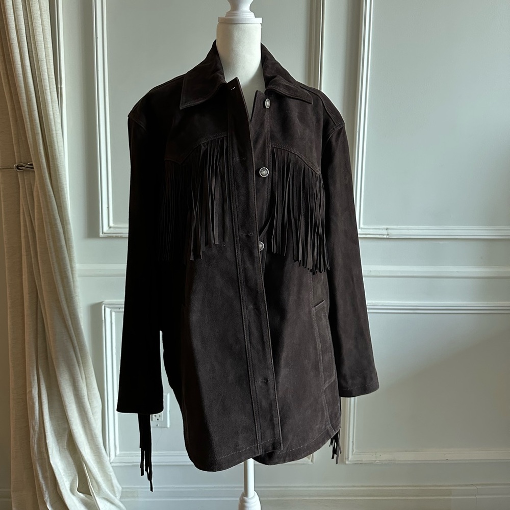 We The Free Fringe Out Suede Jacket